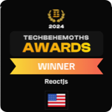 TechBehemoths Winner ReactJs Services 2024