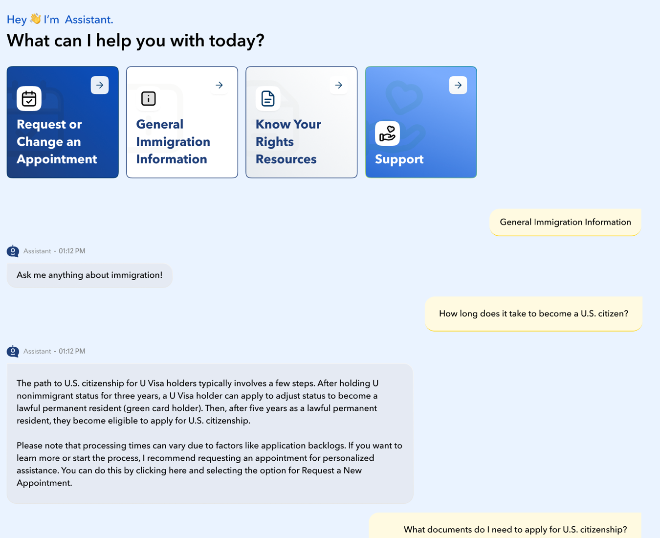 AI Legal Assistant and Query Handling